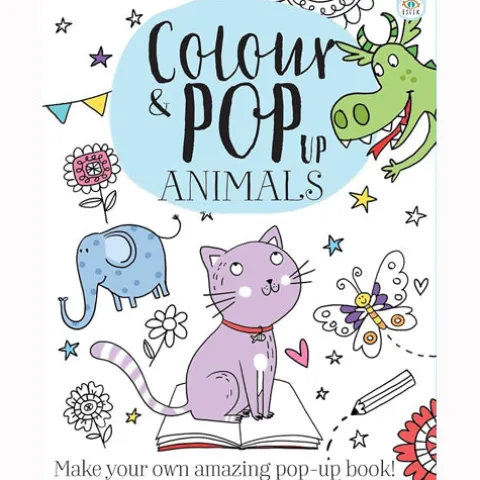Colour & Pop Up Animals