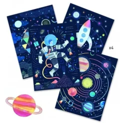 Cosmic Mission Scratch Art