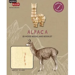 Wooden Alpaca 3D Model