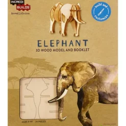 Wooden Elephant 3D Model