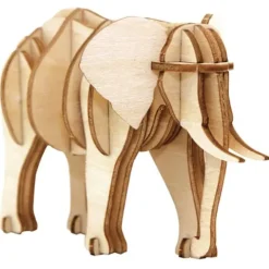 Wooden Elephant 3D Model