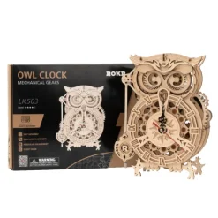 Wooden Owl Clock Model