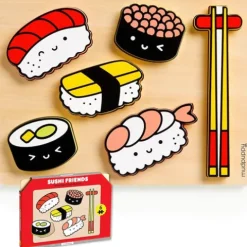 Wooden Sushi Tray Puzzle